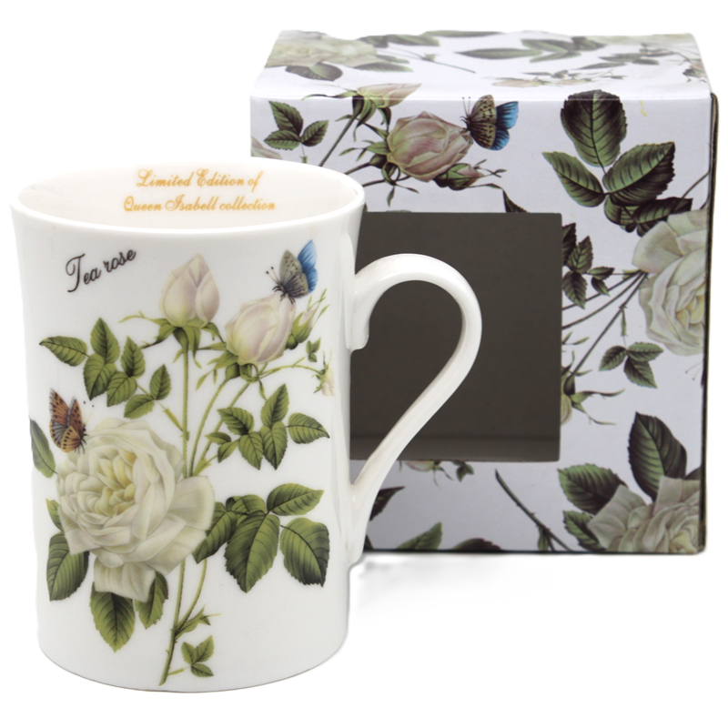 300-ml-porzellanbecher In Geschenkverpackung, Kollektion „teerose“.