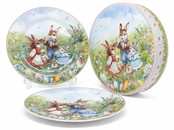 Osterteller Mit Hasenmotiv, 25,5 Cm, Porzellan, 2er-set, Festlich