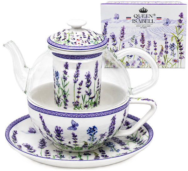 Lavendel-teeservice, Tasse Und Krug, Geschenk Von Königin Isabella