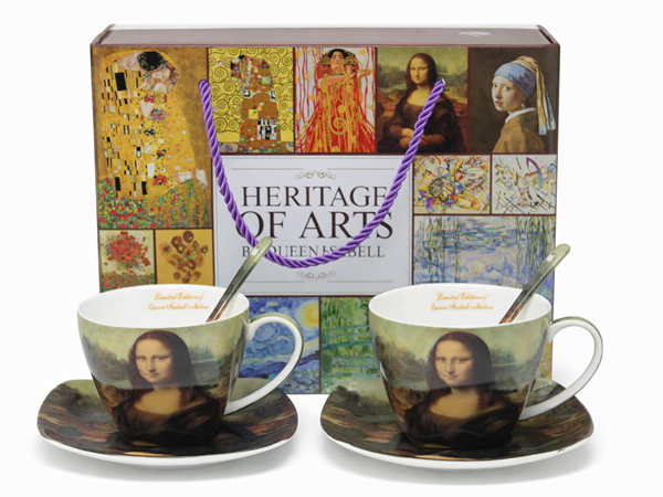 Mona Lisa Porzellantassen Und Untertassen, 2er-set - Geschenkset