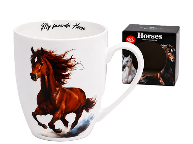 Pferde-porzellanbecher 350 Ml, Queen Isabell – Ein Geschenk Für Pferdeliebhaber