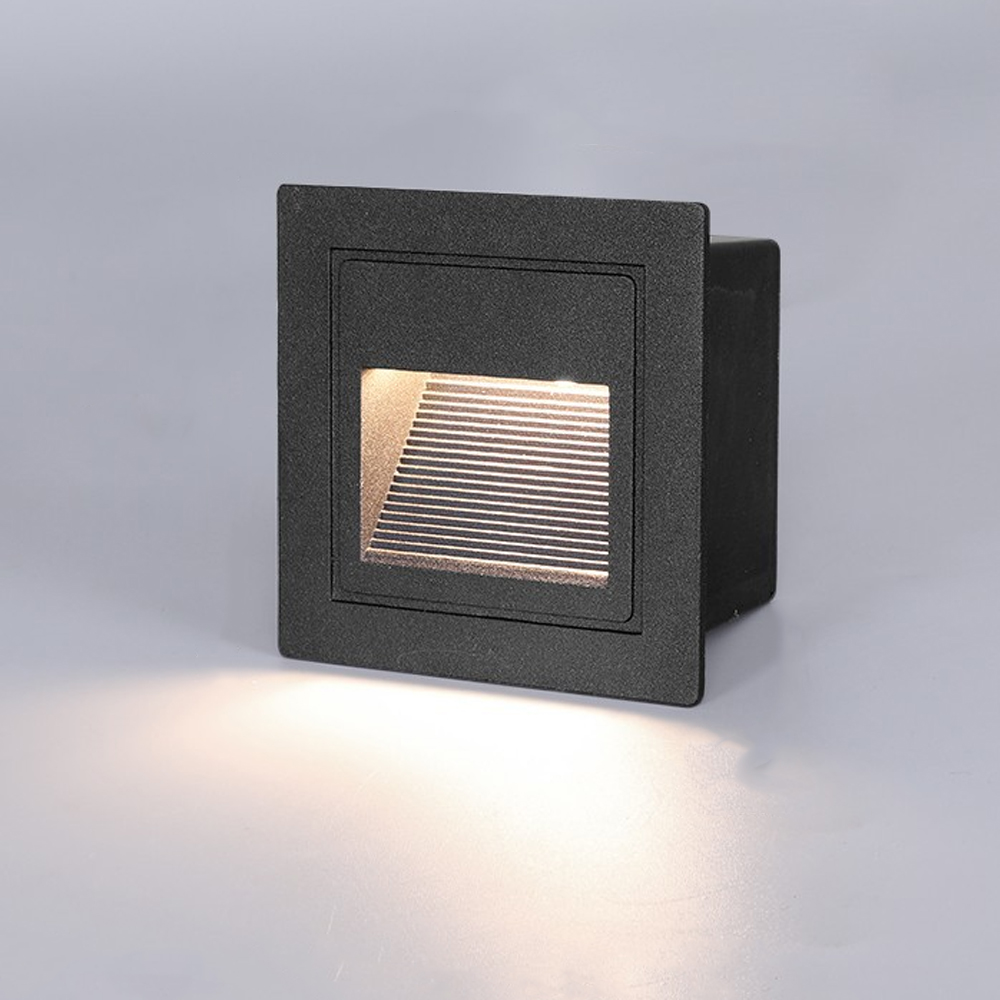 (3w Led-applikation Encastré Murale, Blanc Chaud Ip65 Étanche Lumières D'Escalier, Lumières De Marche, Decoration Éclairage Extérieur Intérieur