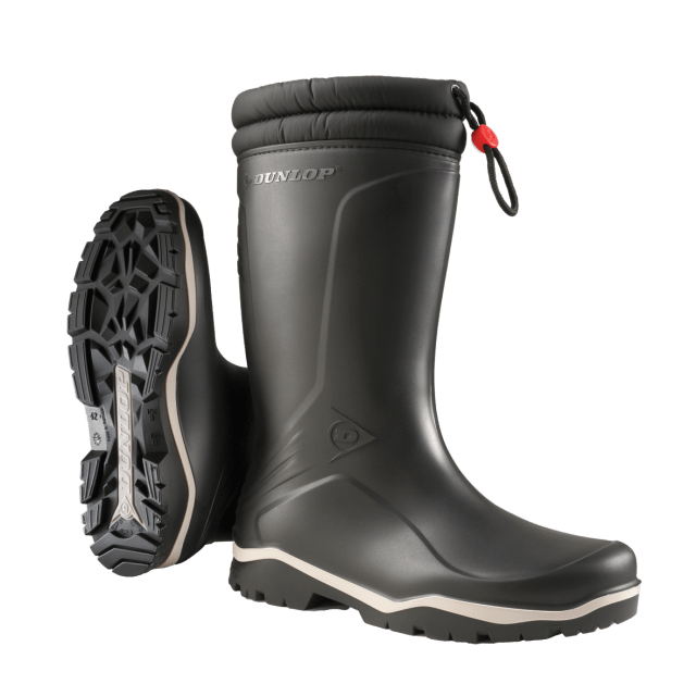 Dunlop - K400061 Blizzard Wasserdichte Stiefel Mit Pelzfutter, Schwarz 36