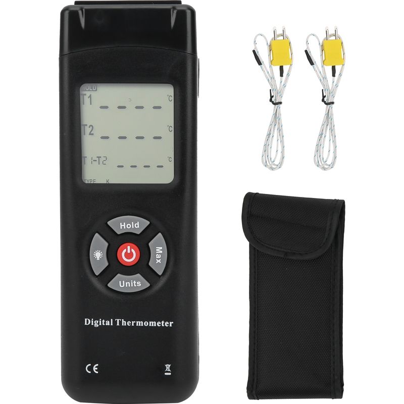 Thermocouple Tl-tk02 2k Contact Type Lcd Digital Thermometer, Sonde De Température À Contact, Affichage Numérique Précision, Mesure Thermique Portable