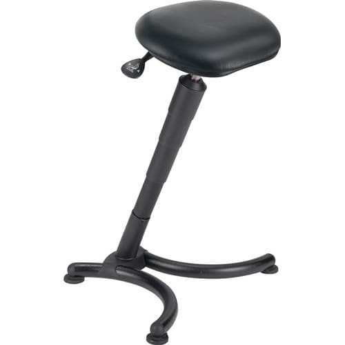 Stehhilfe Kunstleder Sitzhöhenverstellung 620-830 Mm Stahlrohr Schwarz Mey