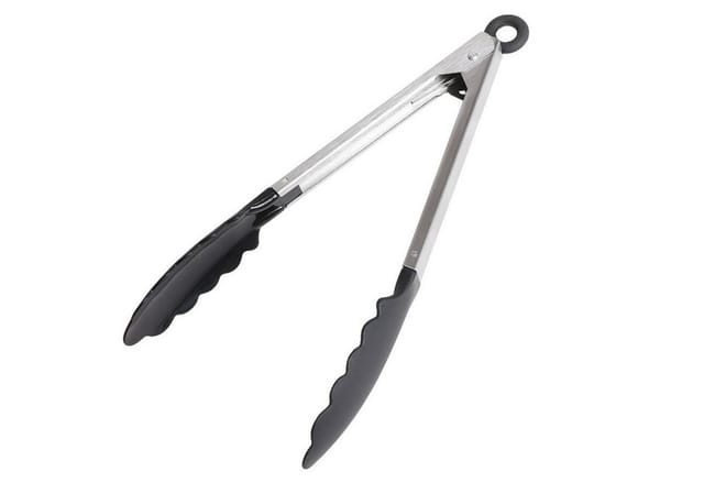 Buri - Anrichtezange 26 Cm Servierzange Nudelzange Küchenzange Salatgreifer Grillzange
