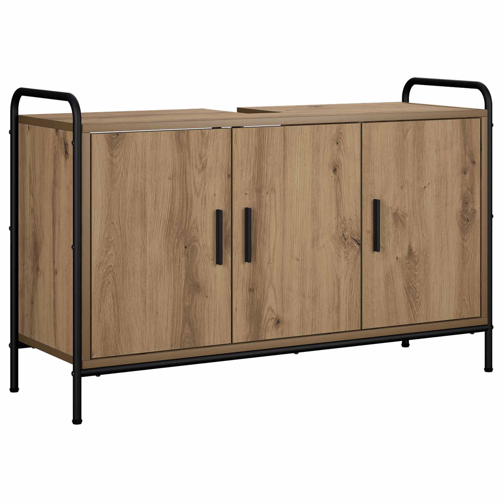 Badezimmerschrank Artisan-eiche 95 X 34 X 61 Cm Holzwerkstoff Vidaxl