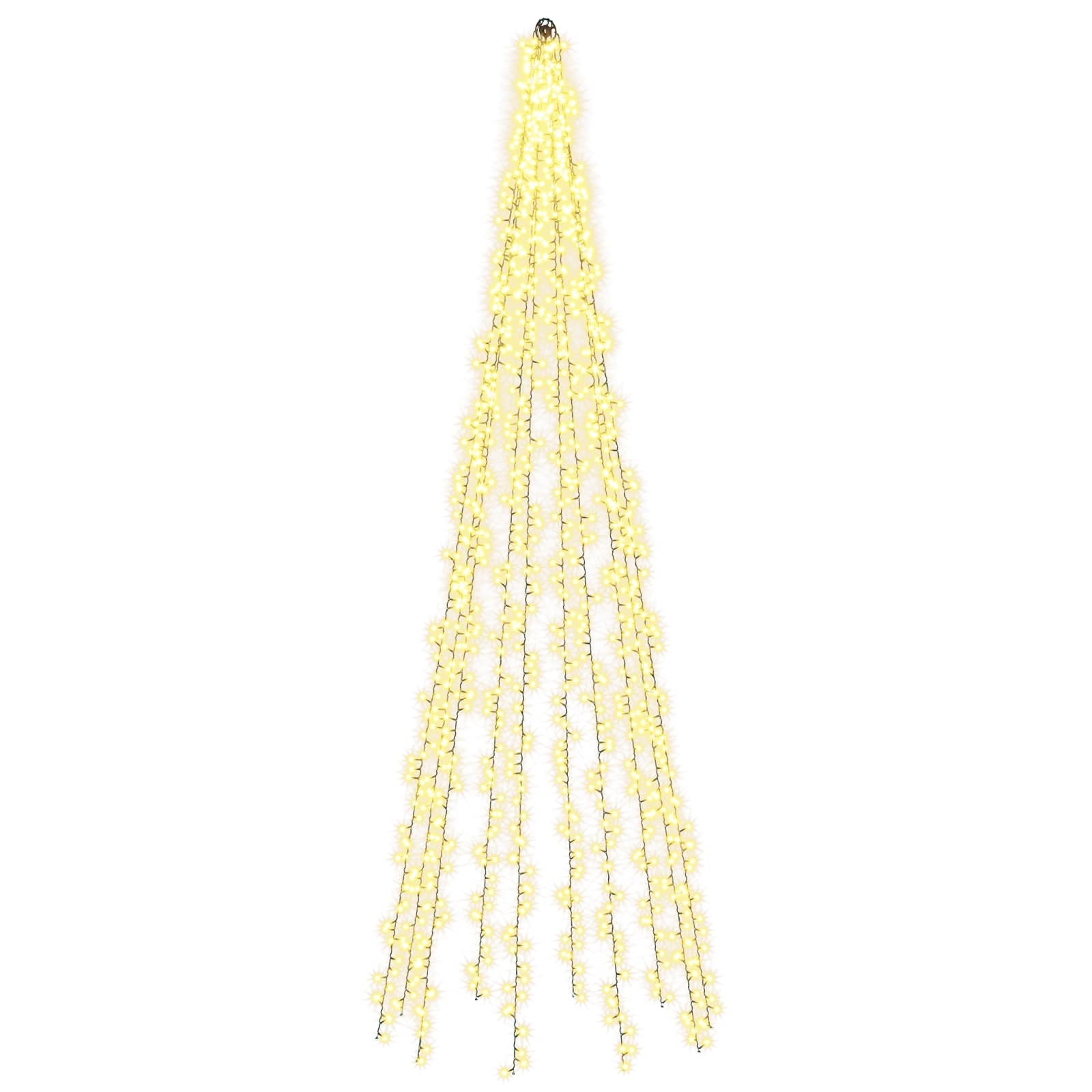 Weihnachtsbaum-beleuchtung Mit 10 Leds 1550 Leds Warmes Weiß Vidaxl