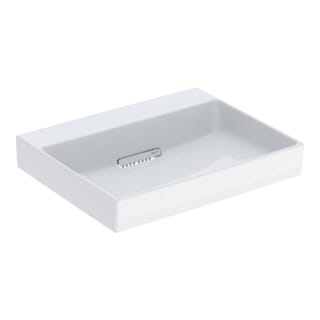 Keramag - Geberit One Waschtisch Abgang Horizontal, 60x14,2x48cm,