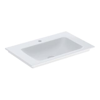 Keramag - Geberit One Möbelwaschtisch Abgang Vertikal, 75x14x48cm,
