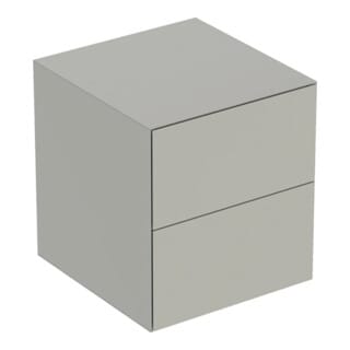 Keramag - Geberit One Seitenschrank Mit Zwei Schubladen, 45x49,2x47cm,