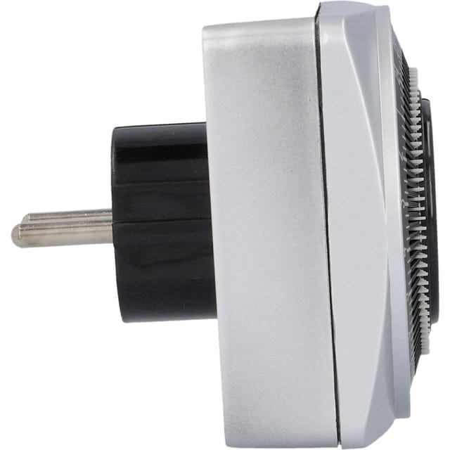 Unitec - Zeitschaltuhr Kompakt 3.600w Mechanisch, Silber, Ip20 Zeitschaltuhren