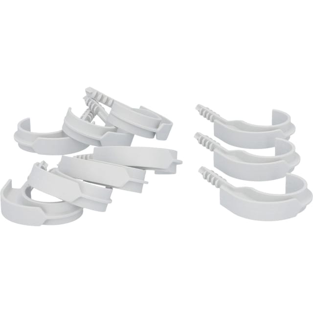 Einzelsteckschelle 25-32mm Weiß 10x Nagelschellen