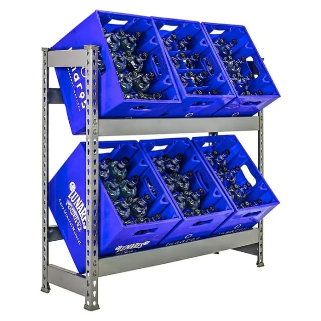 Metallregale Flaschenregal Kit Simonbottle 2-1000x1000x300 Grau