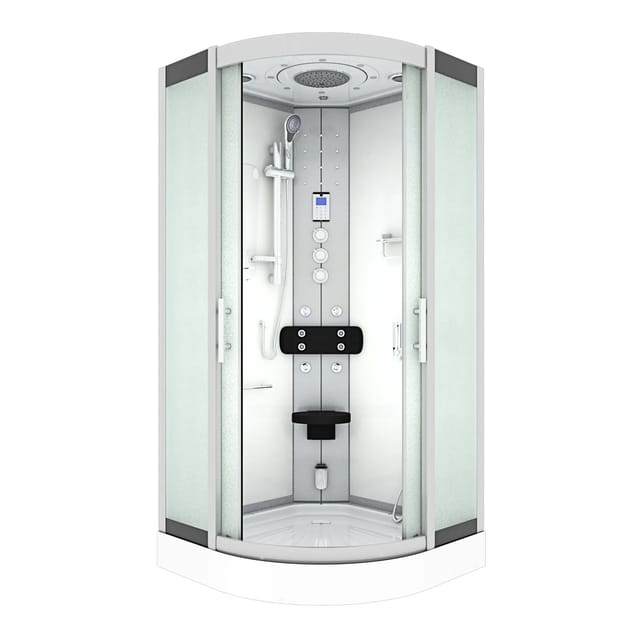 Duschkabine Komplettdusche Fertigdusche Dusche D46-10m1 90x90 Cm Ohne 2k Scheiben Versiegelung