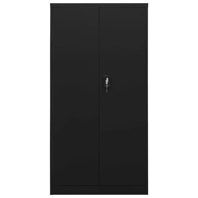 Schließfachschrank Schwarz 90x40x180 Cm Stahl - Vidaxl