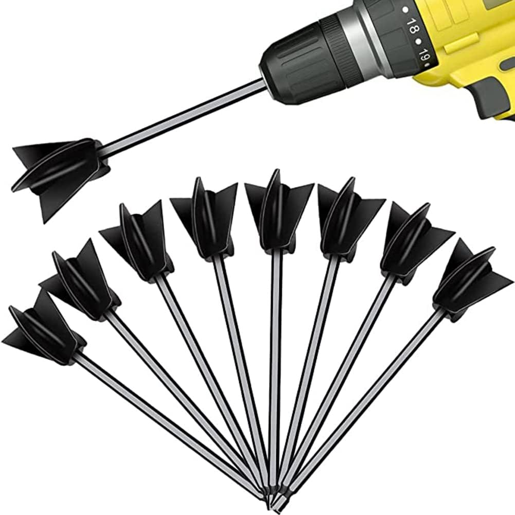 Set Mit 8 Epoxidharzmischern Für Kraftvolles Mischen, Wiederverwendbar, Vielseitig Einsetzbar, Zur Verwendung Mit Bohrmaschinen Für Epoxidharz Und Farbe.