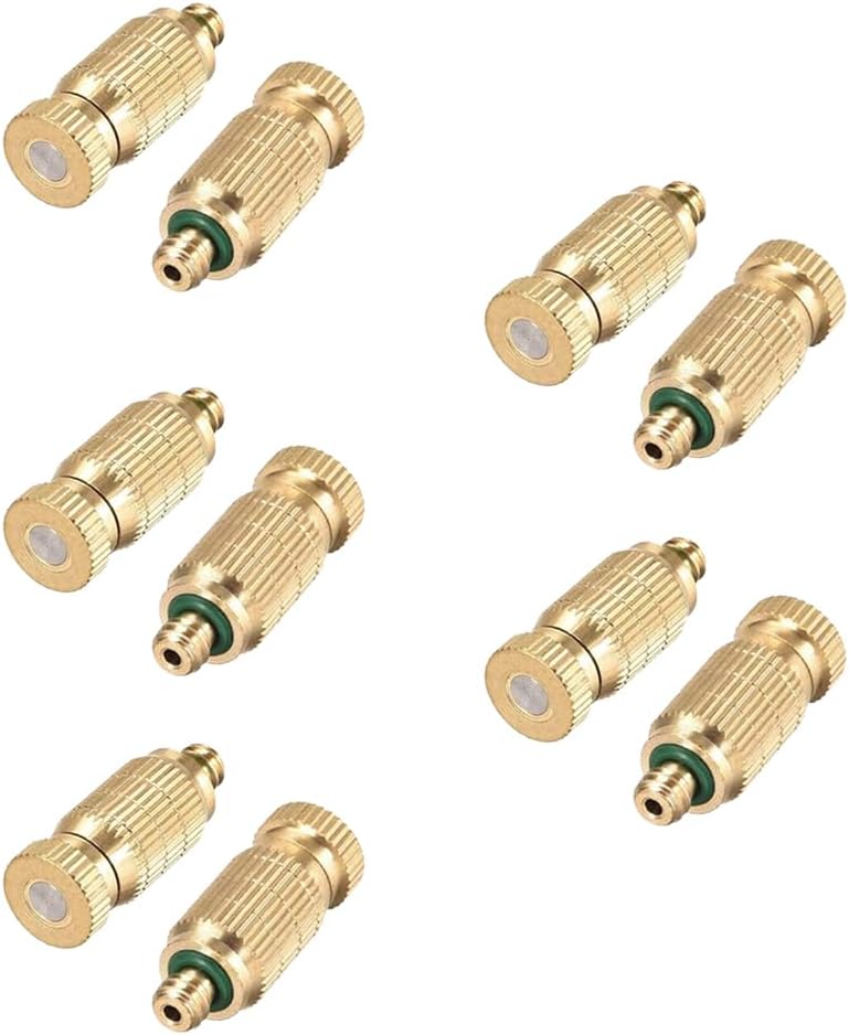 10 Messing-sprühdüsen, 0,1 Mm Hochdruck-sprühdüse, Tropffreier Sprühkopf Für Sprühsystem