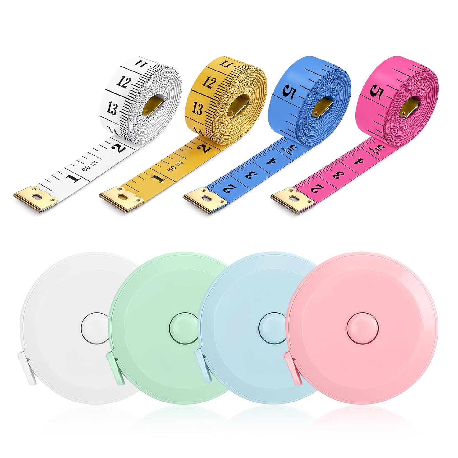 Doppelseitige Schneidermaßbänder, 150 Cm (60 Zoll), Mini-maßband, Flexibles Doppelseitiges Maßband, Für Körpermaße, Nähen, Brustumfangsmessung