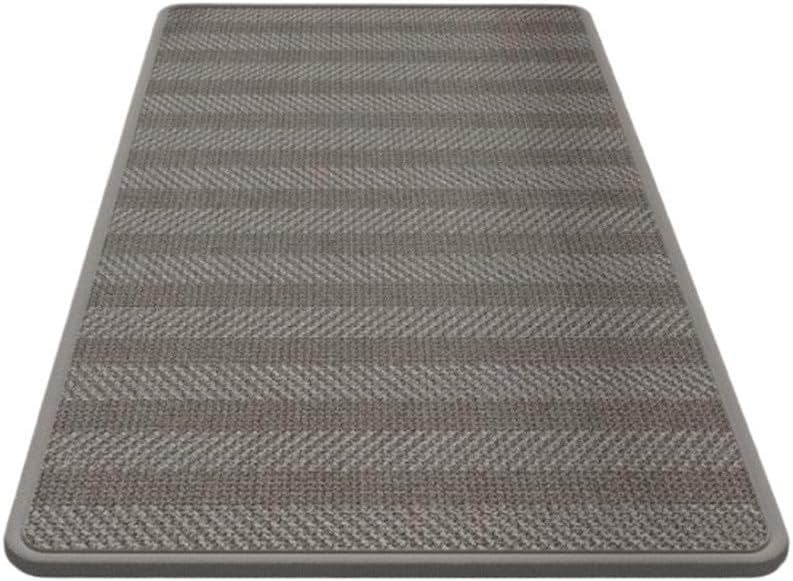 Badematte Aus Materialmix Mit Rutschfester Unterseite, Gerippt, Grau, 40 X 60 Cm