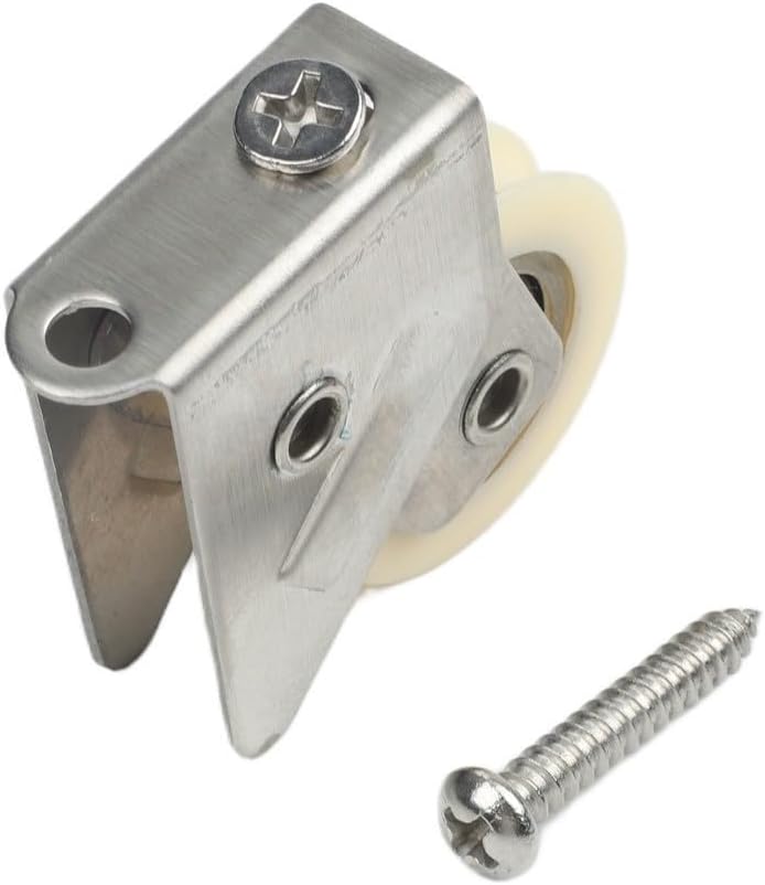 Verstellbare 28-mm-stahl-duschtürrolle (g)