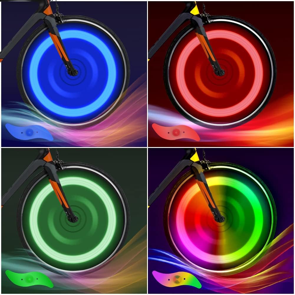 Fahrrad-speichenbeleuchtung, Led-fahrrad-speichenbeleuchtung, Wasserdichte Led-neon-reifenspeichenbeleuchtung Für Radspeichen