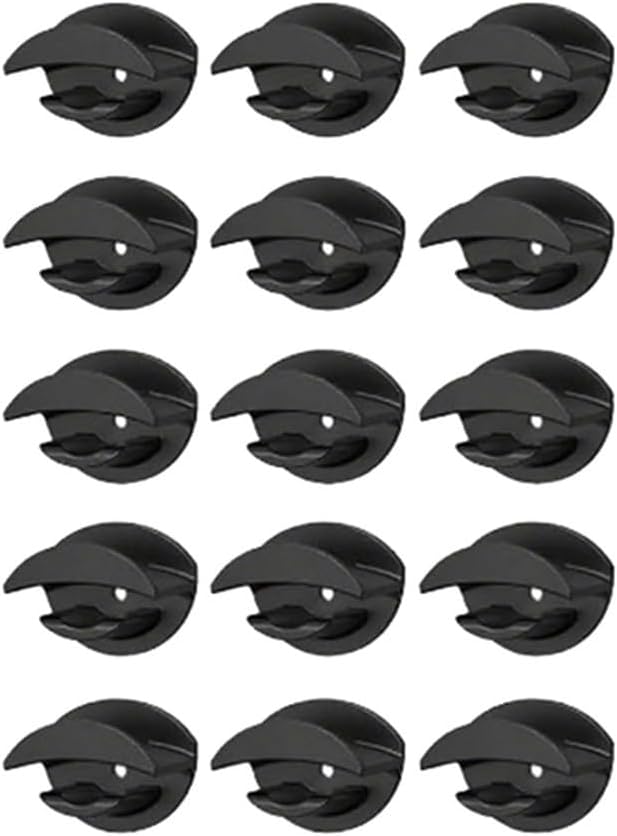 Set Mit 15 Selbstklebenden Wandhaken Für Baseballkappen Mit Breiter Krempe – Robuste, Bohrfreie Aufbewahrungslösung Für Bad, Schlafzimmer, Eingangsbereich, Kleiderschrank, Schwarz