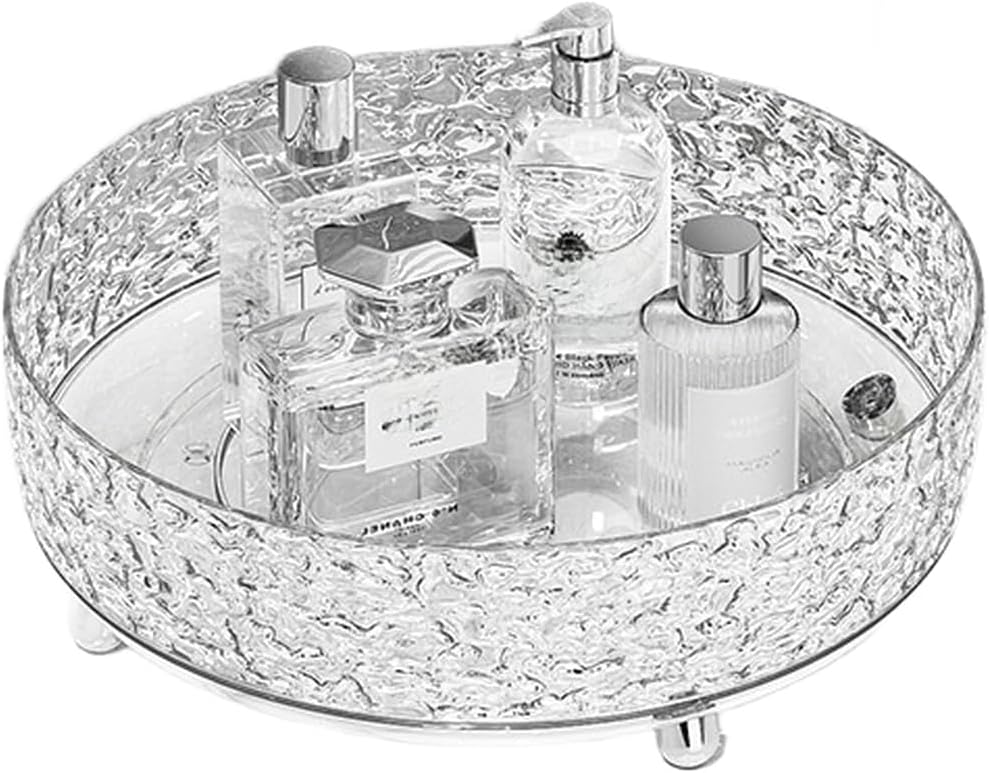 28 Cm Drehbarer Make-up-organizer Aus Transparentem Kunststoff