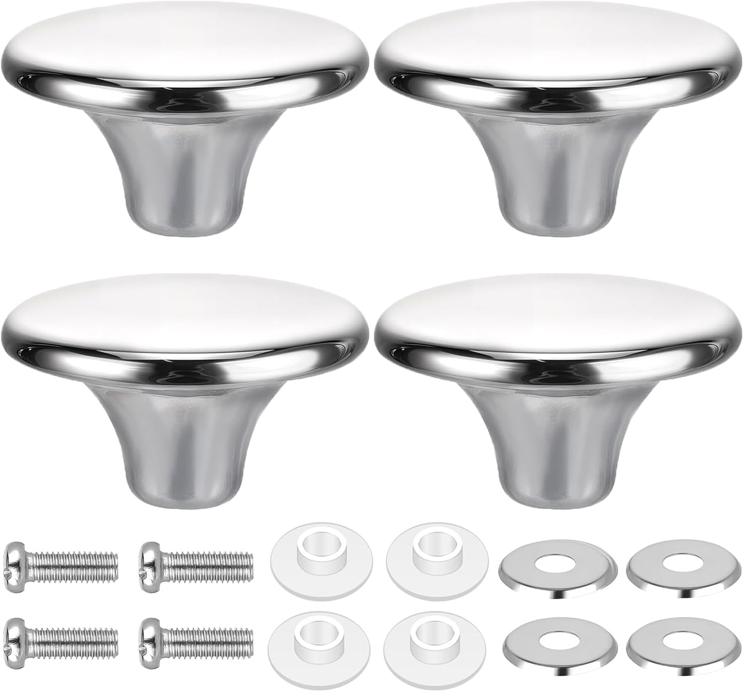4-teiliges Set Topfdeckelgriffe, Deckelknöpfe Für Auflaufformen, Hitzebeständig, Mit Schrauben, Universelle Ersatzknöpfe Für Topfdeckel