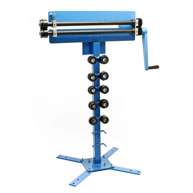 Sickenmaschine Mit Standfuß, 1,2/1,8 Mm Materialdicke, Biegemaschine Zur Blechbearbeitung Mit 6 Profilrollen Zur Herstellung Von Sicken, Zum Blech Biegen - Wiltec