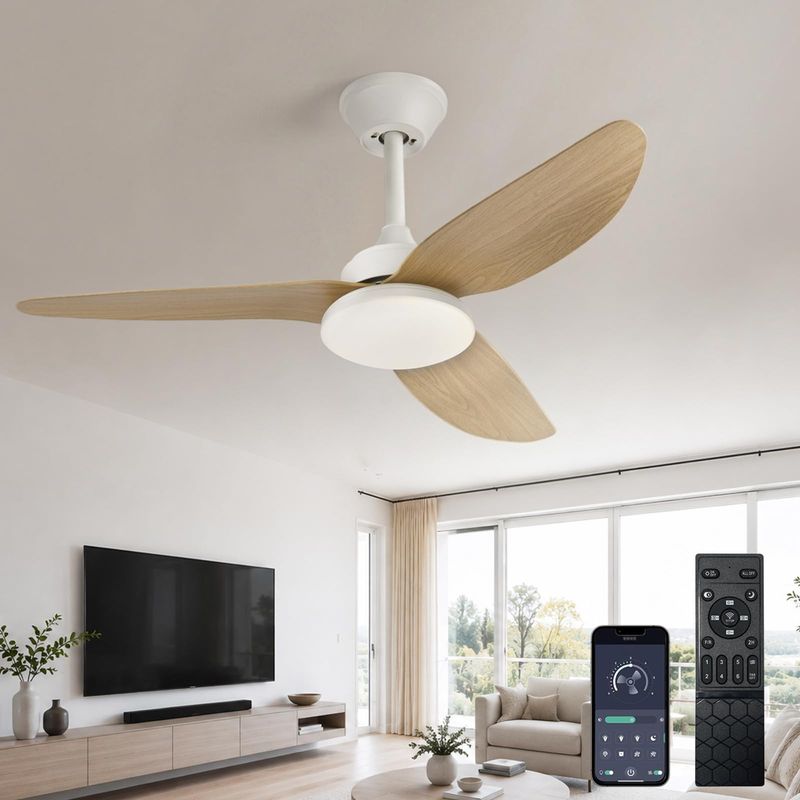 100 Cm Deckenventilator Mit Led-beleuchtung – Leiser, Reversibler Gleichstrommotor, 6 Geschwindigkeitsstufen, Dimmbar, Memory-funktion, Kronleuchter-ventilator Für Schlaf- Und Wohnzimmer