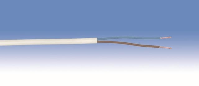 Weitere - Schlauchleitung H03vv-f 2 X 0,75 - 25 Meter Weiß Gummileitung Leitung Kabel
