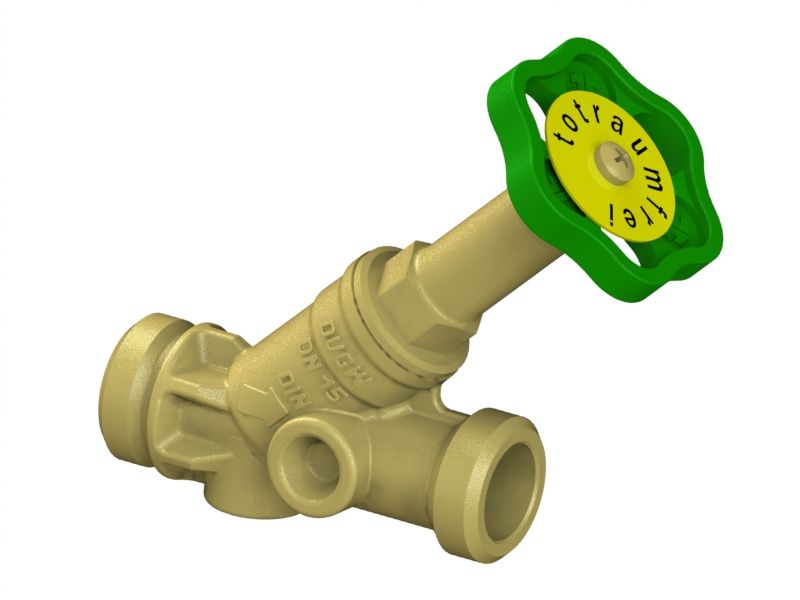 Schlösser Armaturen Freistromventil, Ausseng.multi O.entl, St.sp, Dn15, Ag 3/4", Dvgw