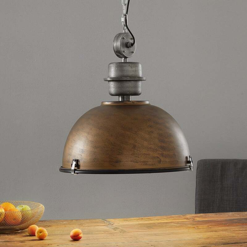 [neuwertig] B-ware Steinhauer Hängeleuchte Bikkel Xxl Led Pendelleuchte Lampe Dimmbar Braun 52cm