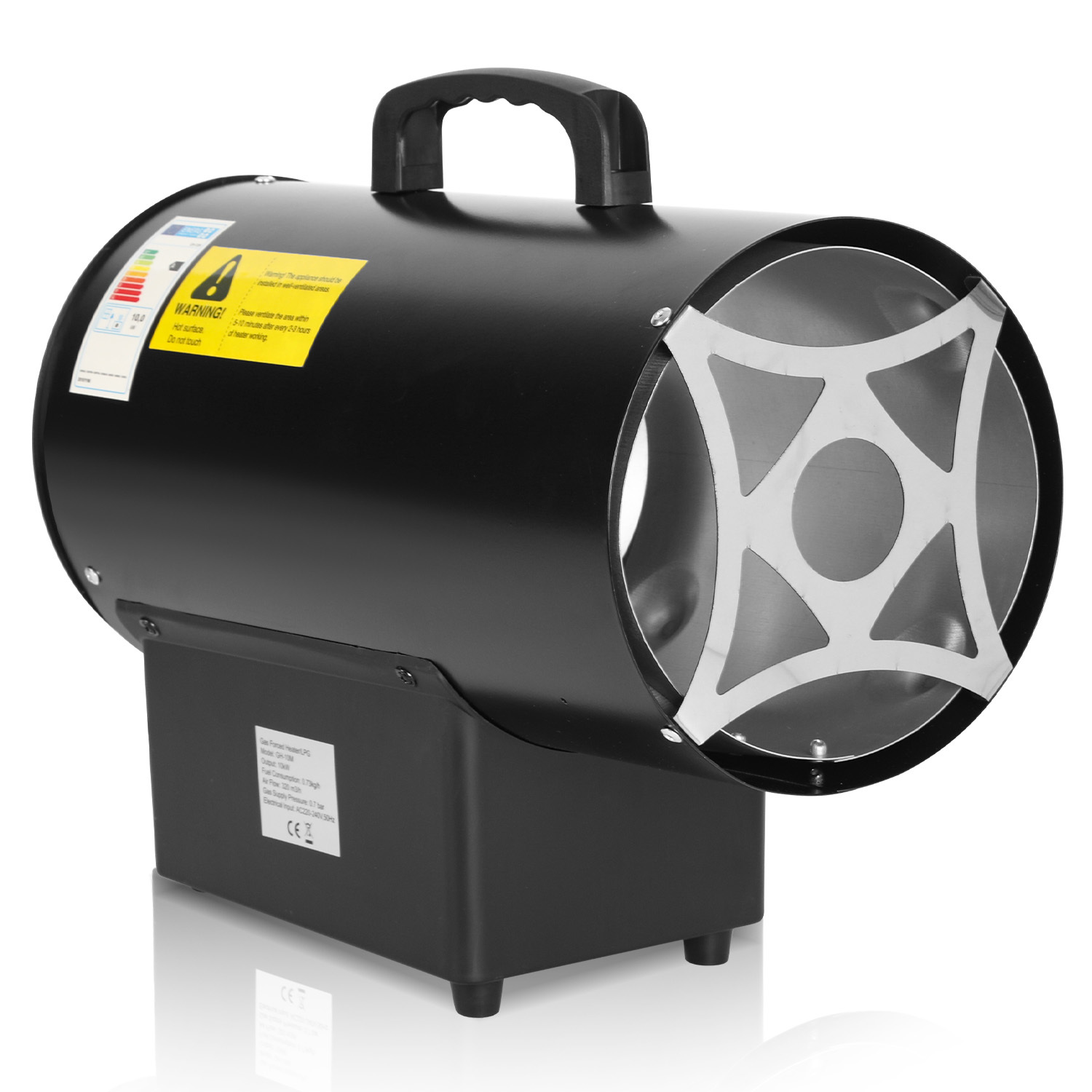 Tolletour Gasheizgebläse 15 Kw, Verbrauch 1,09 Kg/h, 220–240 V Heizgebläse Für Arbeitsbereiche