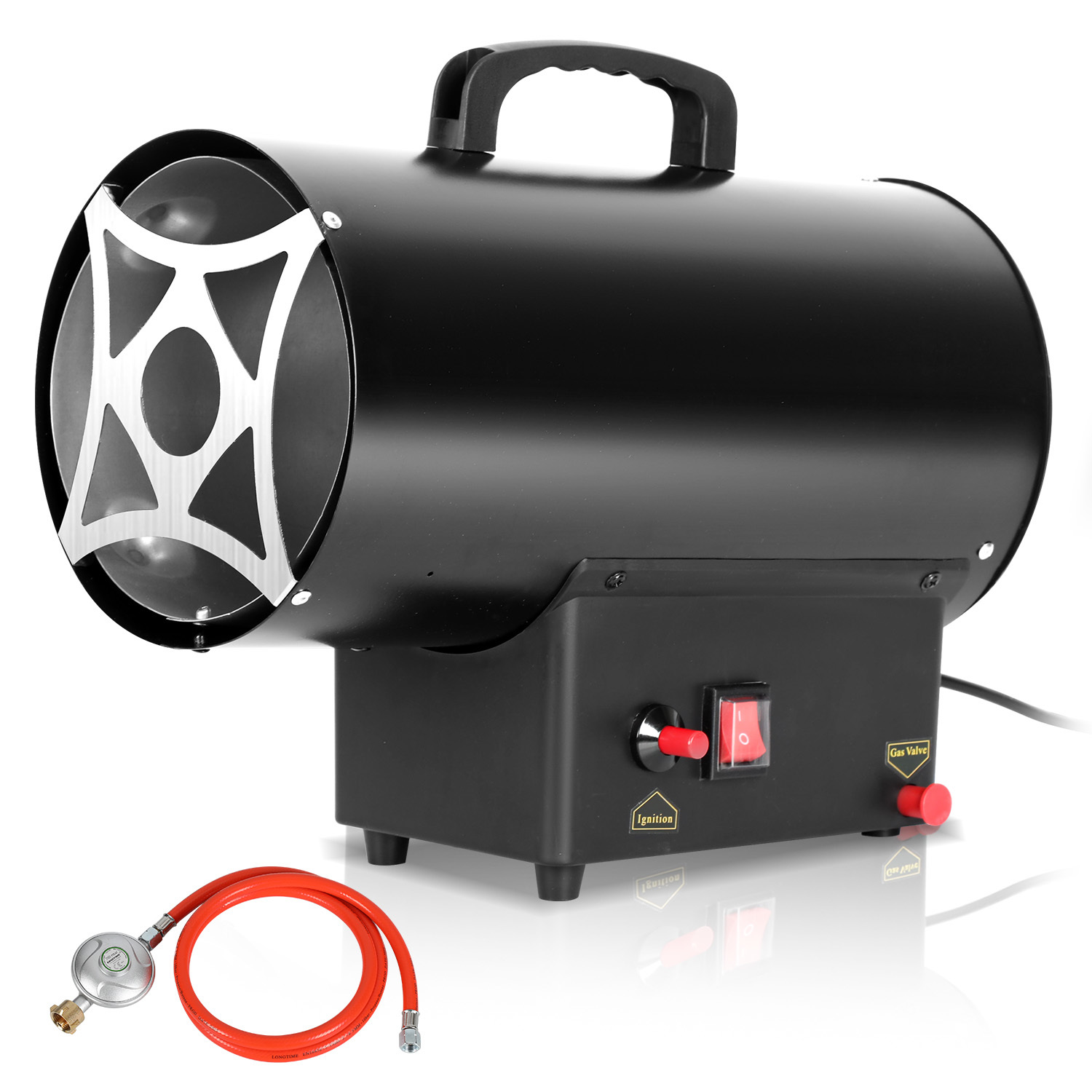 Tolletour Gasheizgebläse 15 Kw Für Flächen Bis 225 M², Gasheizer Für Garage Lager Und Bau