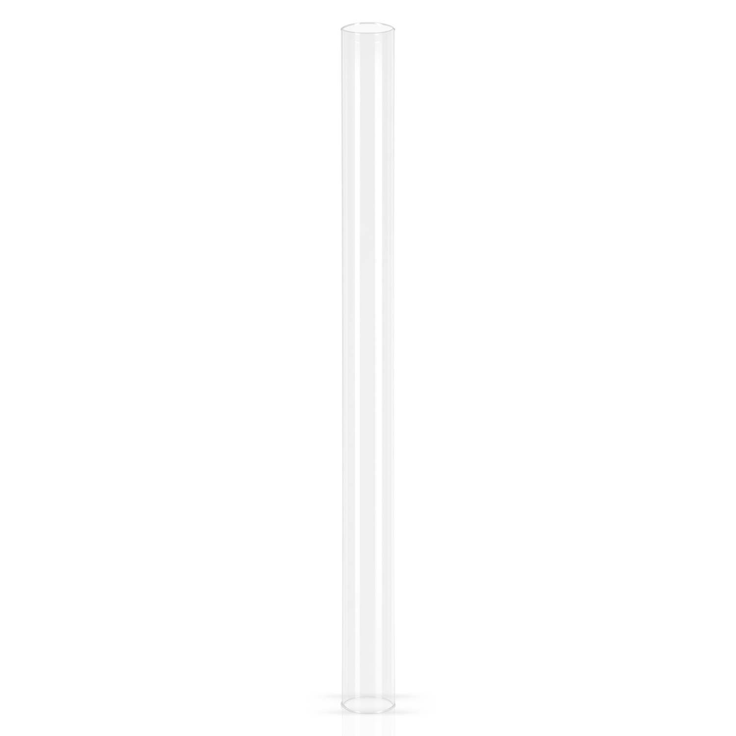 Tolletour Ersatzglas Glasrohr Ø 8 X 100 Cm, 3 Mm Borosilikatglas, Glasröhre Für Feuerrohr Feuersäule Pelletfackel