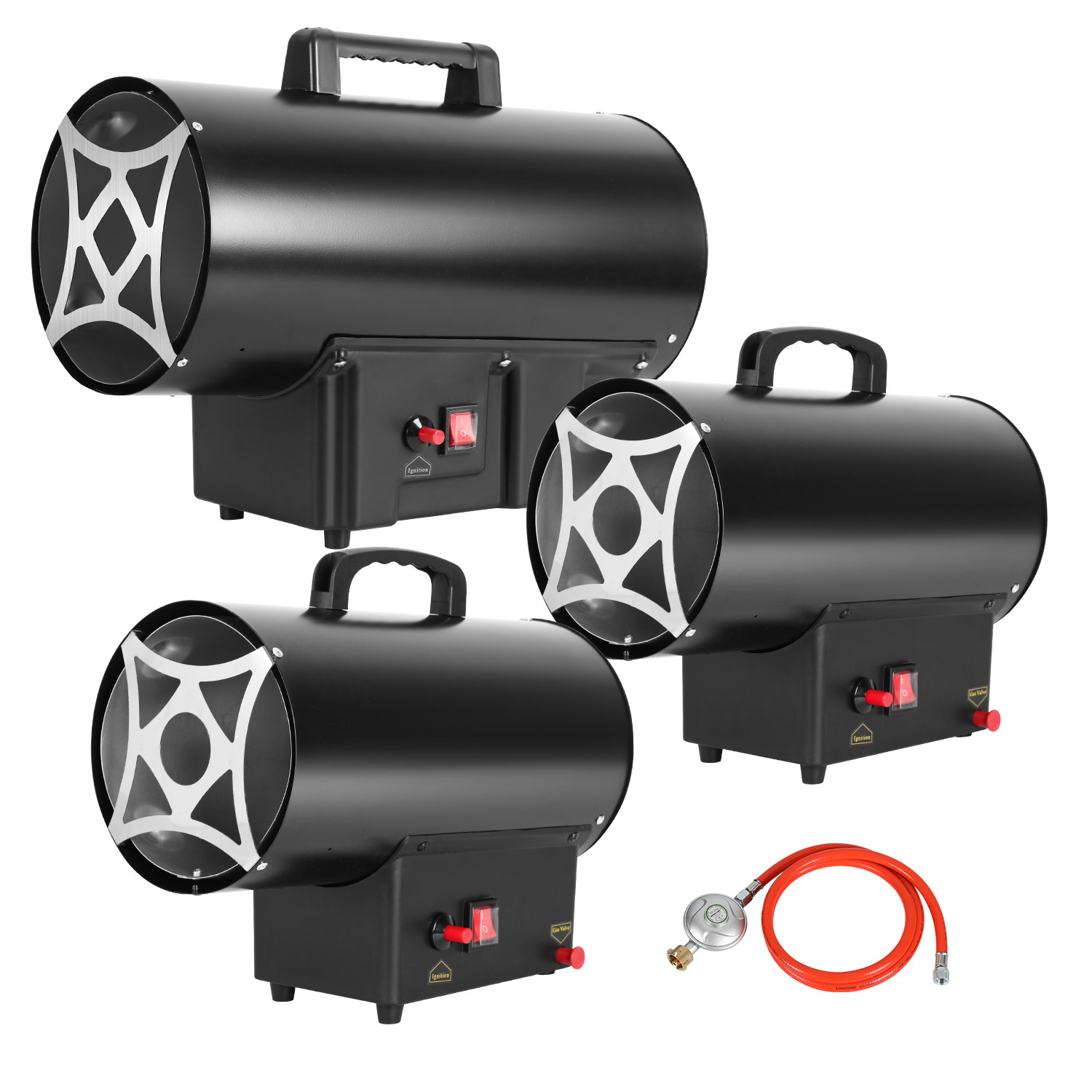 Tolletour Gasheizgebläse 30 Kw Lpg Mit 650 M³/h Luftleistung Für Baustelle Und Werkstatt