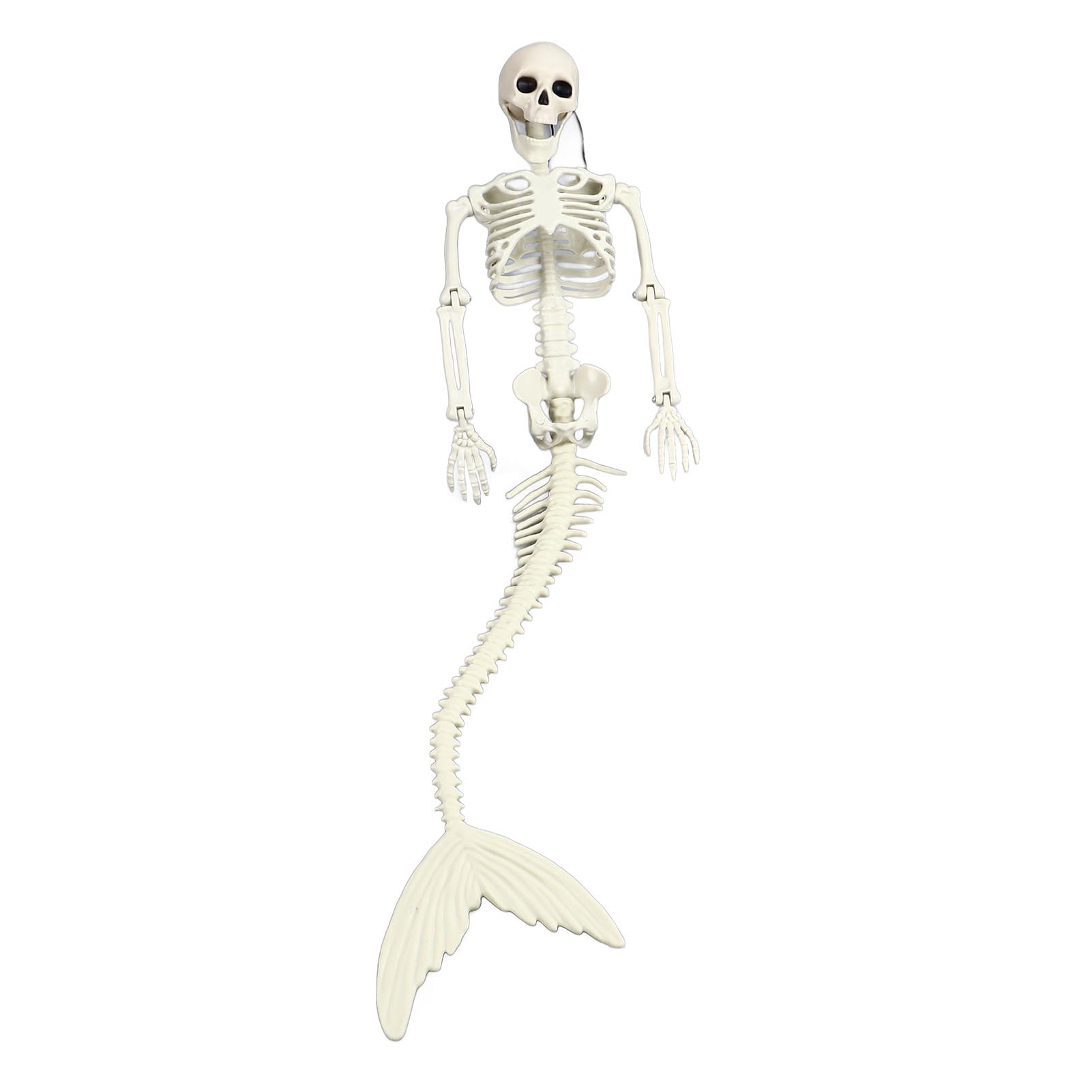 Halloween-dekorationen Für Den Außenbereich: Lebensgroße Skelett-meerjungfrau, Bewegliche Und Gelenkige Gelenke, Realistische Accessoires Für Den Gesamten Körper.