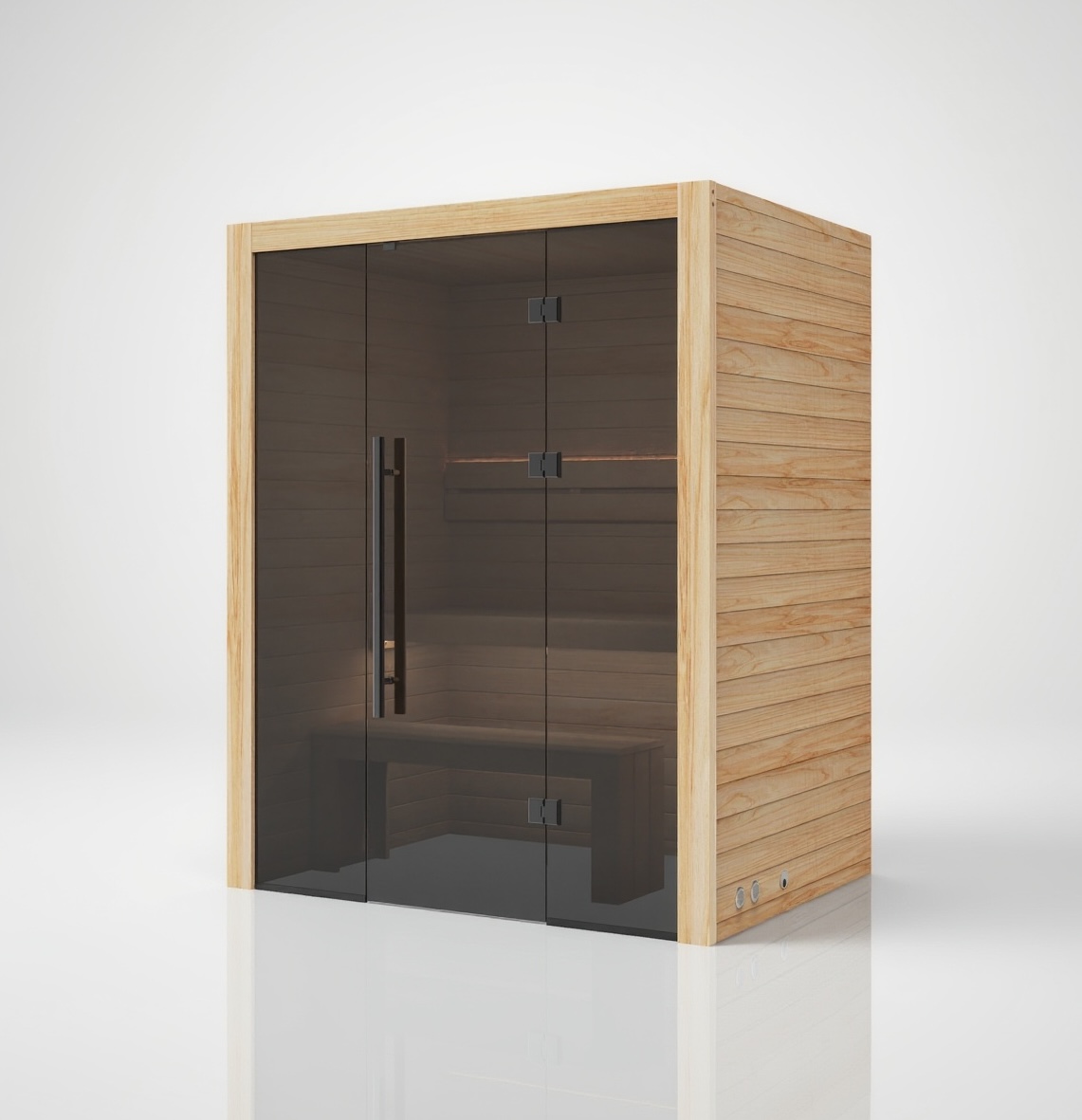Hekla Traditional 160 Scandi Sauna Für 2-3 Personen Saunakabine 160x120x210 Cm