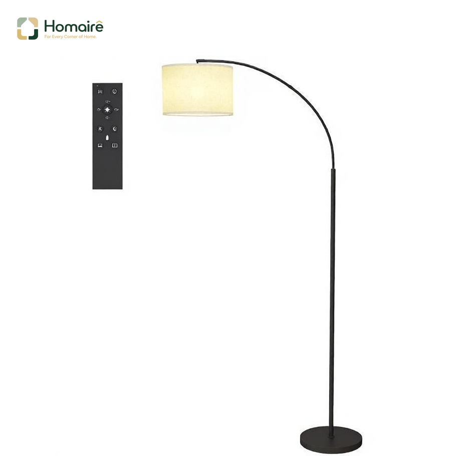 Stehlampe Aus Metall Und Schwarzem Metall Mit Den Maßen 104,2 X 32 X 180,6 Cm Homaire