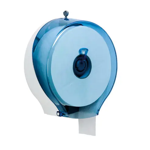 Toilettenpapierdispenser In Weiß Und Blau Ø31 × 13 Cm Mit Schlüsselschloss