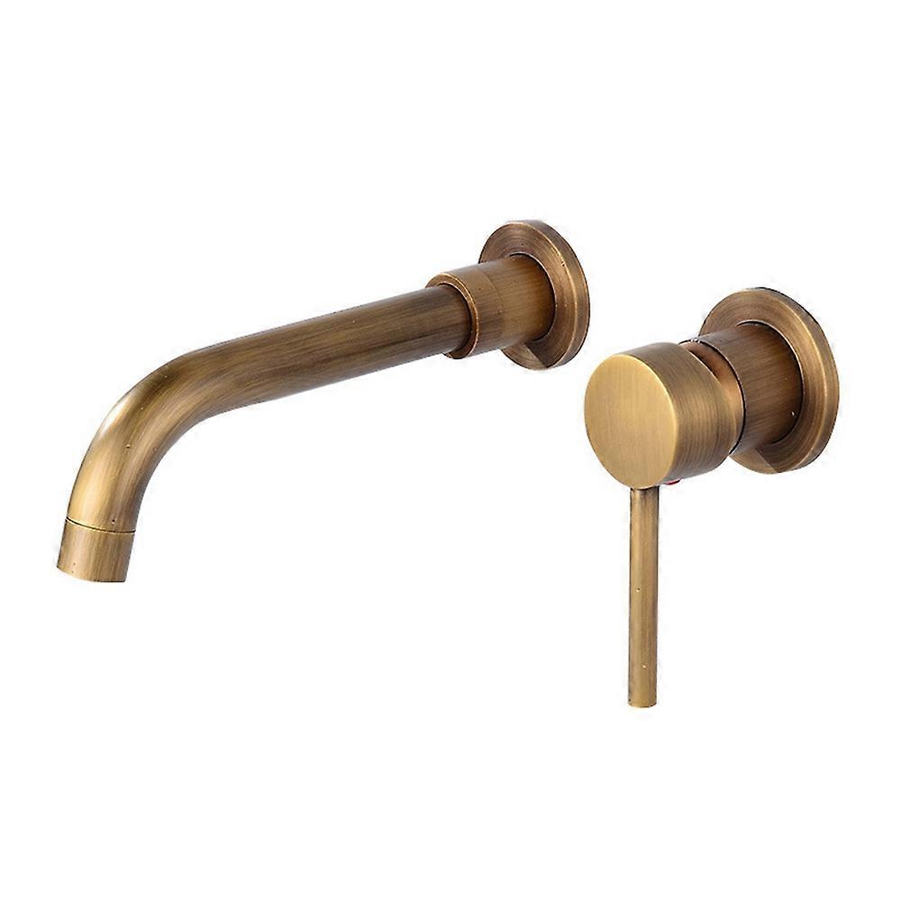 Wandmontierter Waschtischhahn, Verdecktes Badezimmerdesign, Warm- Und Kaltwassermischer, Geeignet Für Badewanne Und Waschbecken.