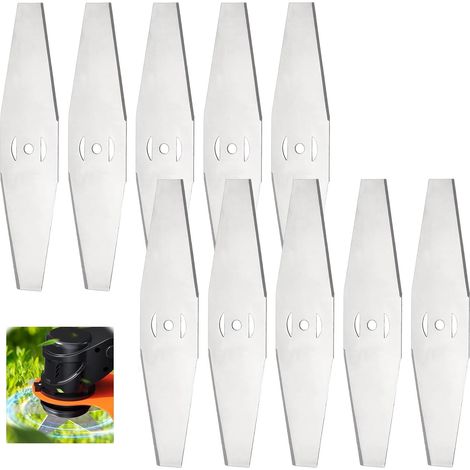 10 Stück Rasentrimmer-klingen, Drahtbürstenschneider-klingen, Rasentrimmer-klingen, Rasenmäher-klingen, Ersatzzubehör Für Akku-strimmer