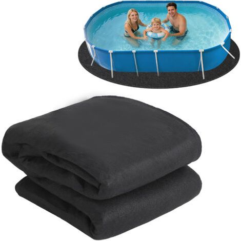 10 X 15 Fuß Ovale Oberirdische Poolmatte – Pannenschutz Aus 220 G Geotextil – Einfache Installation – Komfortable Polsterung – Hydromotrix