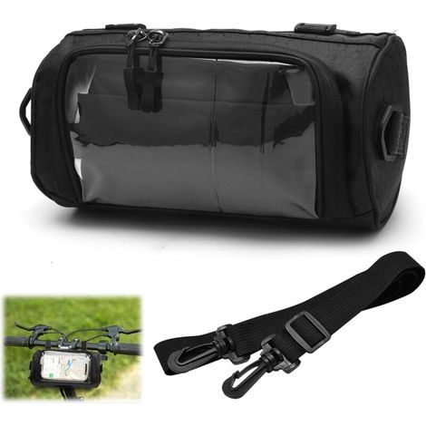 Wasserdichte Fahrradlenkertasche, Fahrradlenkertasche Mit Touchscreen Und Abnehmbarem Riemen, Fahrradlenkertaschen Für E-bike, Fahrradlenkertasche Für Alle Fahrräder-3l