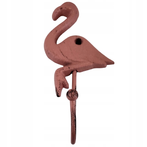 Rosa Flamingo-gusseisenhaken