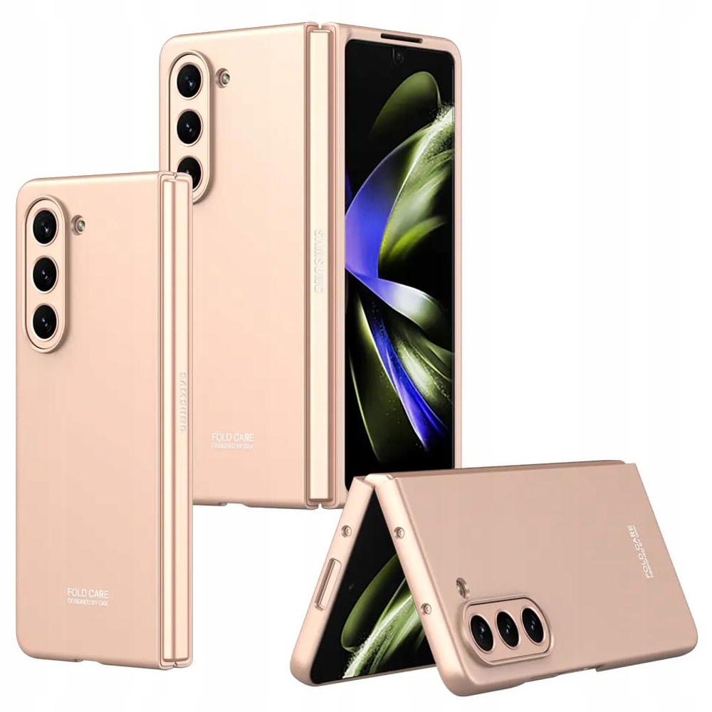 Schutzhülle Für Galaxy Z Fold5, Gkk, Pinkfarbene Rückseite, Robust Und Elegant