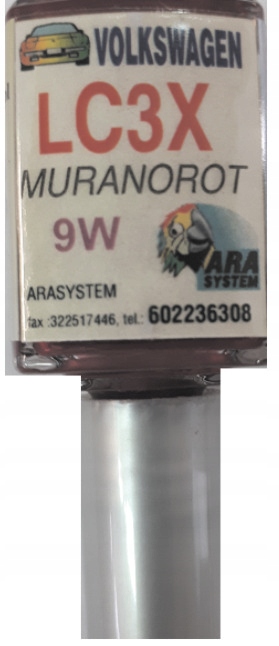 Vw Lc3x 9w Muranorot Autolack-kratzerreparatur 10 Ml Arasystem