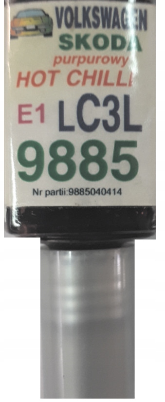 Skoda Vw 9885 Lc3l E1 Scharfe Chili-lackkratzerreparatur 10 Ml
